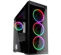 Boitier PC ATX Kolink Horizon - Noir - LED RGB - Moyen tour - 3x 120 mm LED RGB façade, 120 mm LED RGB arrière