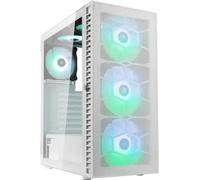 Kolink Observatory Lite Mesh White Midi Tower PC Case with 120 mm Fans
