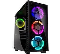 Kolink – Boîtier d'ordinateur Observatory RGB – Midi-Tour ATX, verre trempé, design discret – Noir