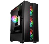 Kolink Phalanx V2 Boîtier PC Moyen Tour - RGB PC Case - Boitier PC Gamer - Tour D'rdinateur Vide - Boitier PC Verre Trempé - Noir