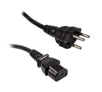 Kolink Suisse SEV 1011 (Type J, T12) - Cable Alimentation 1,8m SEV 1011 (Typ J, T12), Suisse - IEC-C13 pour Alimentation PC, TV - Câble Dalimentation Sûr Et Bonne Qualite - Noir