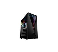 Kolink Void RGB Boîtier Midi Tour - Fenêtre Noire, Miroir Infinity en V RVB, Verre Trempé, ATX/Micro-ATX/Mini-ITX