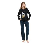 kolipajam Ensemble de pyjama pour couple en 100 % flanelle de coton - Pyjama doux pour couple avec poches, Bleu et vert à carreaux pour femme, L