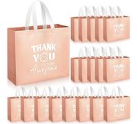 Kolldenn Lot de 24 sacs cadeaux de remerciement pour employés - 32,6 x 27,9 x 11,9 cm - Sac cadeau de remerciement avec poignée - Pour personnel, collègue, diplômé, collègue, mère, enseignant