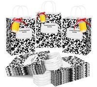 Kolldenn Lot de 36 sacs cadeaux en papier avec poignées pour professeur - Pour la Saint-Valentin, les enseignants - Pour la maternelle, la maternelle, la bienvenue, les cadeaux de fête (Composition)