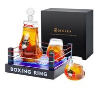 Kollea Boxing Whiskey Decanter Set with 2 Glove Glasses - Unique Gift for Men & Boxing Fans