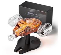 Kollea Carafe à Whisky Vaisseau Spatial, 2 Verres à Shooter Oak Barrel, Cadeau d'anniversaire pour Les Hommes, idées de Cadeaux Uniques pour Les Fans de Science-Fiction, Carafe à Liqueur pour Le Bar.