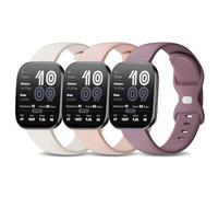Kollody Lot de 3 bracelets de montre de sport en silicone compatibles avec Amazfit Bip 6/Bip 5/Balance 2,22 mm, souple et imperméable pour Amazfit GTR 4/3 Pro/3/2/2e/GTR 47 mm/Balance/Cheetah. Taille