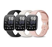 Kollody Lot de 3 bracelets de montre de sport en silicone compatibles avec Amazfit Bip 6/Bip 5/Balance 2,22 mm, souple et imperméable pour Amazfit GTR 4/3 Pro/3/2/2e/GTR 47 mm/Balance/Cheetah. Taille