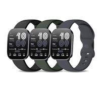Kollody Lot de 3 bracelets de montre de sport en silicone compatibles avec Amazfit Bip 6/Bip 5/Balance 2,22 mm, souple et imperméable pour Amazfit GTR 4/3 Pro/3/2/2e/GTR 47 mm/Balance/Cheetah. Taille