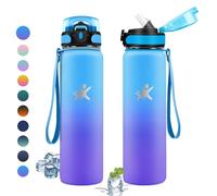 KollyKolla Bouteille Isotherme 1L, Gourde avec en Paille, Gourde Inox sans BPA, Anti-Fuite, Bouteilles Inox Réutilisable, Gourde Acier inoxydable pour Enfant, Adultes, Voyage, École, Cyclisme