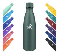 KollyKolla Bouteille Isotherme, 750ml, Gourde Inox sans BPA, Bouteille Reutilisable, Isolation Double Paroi, Gourde Isotherme Acier Inoxydable, pour Enfant, Adulte, Sport, École - Vert Olive