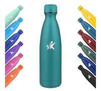 KollyKolla Gourde Inox, 750ml, Bouteille Isotherme sans BPA, Bouteille d'eau Reutilisable, Isolation Double Paroi, Gourde Isotherme Acier Inoxydable, pour Enfant, Adulte, Sport, École - Vert Foncé