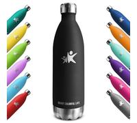 KollyKolla Gourde Isotherme 1L, Gourde Inox sans BPA, Bouteille d'eau Reutilisable, Etanche, Isolation Double Paroi, Bouteille Isotherme Acier Inoxydable, pour Enfant, Adulte, Sport, École, Bureau