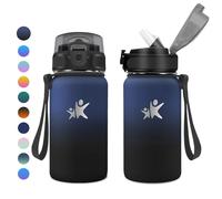 KollyKolla Gourde Isotherme 500ml, Bouteille d'eau Étanche, Gourde avec Paille, Gourde Isotherme, Bouteille Isotherme pour l'école, Bureau, Fitness