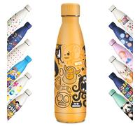 KollyKolla Gourde Isotherme Enfant, Gourde Inox 500ml, Impression 3D Gourde Isotherme, Sans BPA, Gourde Reutilisable, Bouteille Isotherme pour Enfant, Adultes, Sport, Bureau