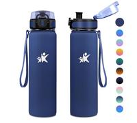 KollyKolla Isotherme 1l, Gourde Inox sans BPA, Réutilisable, Gourde Anti Fuite, Bouteille d'eau en Acier Inoxydable à Double Paroi pour Enfant & Adulte, École, Bureau, Outdoor, Sport