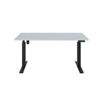 KOLM Bureau Électrique Réglable Hauteur 138 x 80cm, Design Moderne Ergonomique Noir Mate