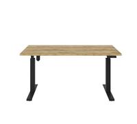 KOLM Bureau Électrique Réglable Hauteur Chêne Craft 138x80 cm, Design Moderne Ergonomique