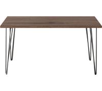 KOLM Bureau VOSS 138 x 68 cm pour bureau, cabinet, atelier Chêne chocolat