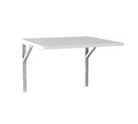 KOLM FLIP Table murale - Table à manger pliable compatible avec cuisine/bureau | 138 x 68 cm | Certifié FSC | Design moderne en gris