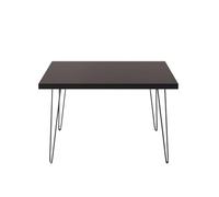 KOLM Table Basse Carrée Vida Noir Compatible avec Salon et Espace de Vie - 68x68 cm