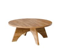 KOLM Table Basse Ronde Bell Compatible avec Salon et Espace de Vie - Diamètre 68 cm Chêne Craft
