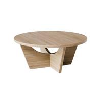 KOLM Table Basse Ronde Tori Chêne Sonoma Compatible avec Salon et Espace de Vie - Diamètre 90 cm
