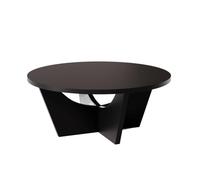 KOLM Table Basse Ronde Tori Noir Compatible avec Salon et Espace de Vie - Diamètre 90 cm Noir
