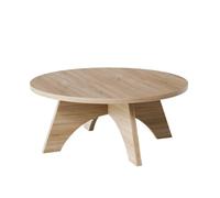 KOLM Table Basse Ronde Yuko Chêne Sonoma Compatible avec Salon et Espace de Vie - Diamètre 90 cm