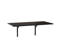 KOLM Table murale Flap - Table à manger pliable compatible avec cuisine et bureau - 138 x 68 cm - Certifié FSC - Design moderne en noir