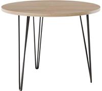 KOLM Table ronde MIKA Ø90 cm pour cuisine, salon, salle à manger Chêne Sonoma