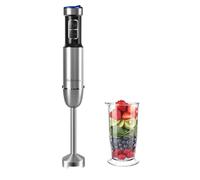 Kolohoso 1500W Mixeur Plongeant Puissant 2 en 1, Blender Cuisine Multifonction Inox, 25 Vitesses + TURBO, Mixeur Multifonction avec Verre Doseur de 700 ml, Mixeur Main pour Soupe, Purée, Smoothie,Bébé