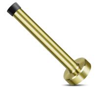 KOLOKO Butée de porte, longue butée de porte de 15,2 cm, à montage mural, en acier inoxydable brossé, butée de porte moderne pour plinthe avec embout en caoutchouc, butée de porte solide extra longue