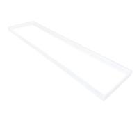 KOLORENO Cadre en plastique pour panneau - Cadre de panneau - Cadre mural pour montage en saillie - Cadre encastré pour panneau LED - Cadre de montage pour panneau LED - 120x30 cm, Blanc