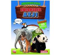 Kolorowanka edukacyjna Zwierzęta Azji z naklejkami
