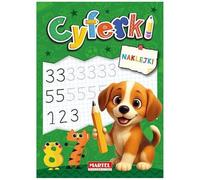 Kolorowanka z naklejkami Cyferki