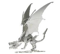 Kolotesame Puzzle 3D en Métal de Dragon de Gace Mythique pour Adultes, kit de Construction de Dragon à Monter soi-même, Figurine de Créature Wyverne pour Joueurs ou Décoration de Bureau en Métal