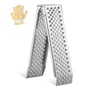 KOLOTOOL Rampe de chargement pliable en aluminium pour moto, 160 x 21,6 cm, capacité de charge de 400 kg, légère, antidérapante, imperméable, antirouille, convient pour camions, tondeuses à gazon, VUS