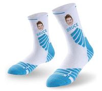 KOLOWKO Les chaussettes de sport personnalisées avec votre photo de profil et votre nom sont parfaites pour le basket-ball, le football, l'escalade et d'autres sports.