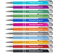 KOLOWKO Stylo bille personnalisé avec nom ou bénédiction, stylo bille personnalisé avec encre noire 0.5mm, adapté aux hommes femmes bureau école cadeau promotionnel, stylo mariage