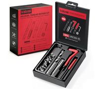 Kolvoii UNC3/8-16 Kit de réparation de filetage SAE Helicoil Kit de réparation de filetage avec forets HSS, inserts filetés, tarauds, outils d'installation