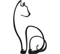 KOLYMAX Sculpture d'art minimaliste - Beaux éléments en métal pour chien et chat - Simple - Personnalisé - Dessin abstrait - Décoration murale adaptée pour la maison et le salon