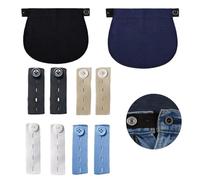 KOLZEMV 10 Pièces femme enceinte, Extenseur Pantalon Ajustables pour Femmes Enceintes Extensions de Bouton Pantalon élastique de Maternité Extension de Ceinture Réglable pour Hommes Jeans Pantalons