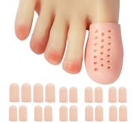 KOLZEMV 20 Pièces Protège Orteil en Gel, protege orteil silicone Protege, Capuchons Orteils Protections Doigt deTubes, Protecteurs d’Orteil en Silicone Pour Cors Ampoules Callosités Ongles Incarnés