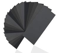 KOLZEMV 36 Pièces Papier Abrasif Assortiment 400/600/ 800/1000/ 1200/1500/ 2000/2500/ 3000 Papier Abrasif à Grain élevé de 9 x 3,6 Pouces pour le Ponçage Automobile de Meubles en Bois