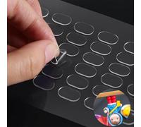 KOLZEMV 400 PCS Pastilles adhésives, pastille double face, Tampons adhésifs Double face amovibles transparents, Colle repositionnable Forte adhérence, pour accrocher tableaux, ballons, manucures, etc