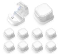 KOLZEMV Clips CâBles, 10 pcs Organisateur CâBle MagnéTique avec Auto-AdhéSifs, clips cable, Organiseur De CâBles Pour Bureau, Support Mural Pour CâBles, Serre-CâBles Pour Bureau, Cordons De Charge