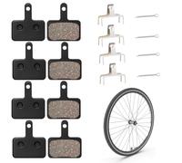 KOLZEMV Lot de 4 Plaquettes de Frein pour Vélo B01S, plaquette de frein vtt, plaquette de frein, plaquette de frein arriere, Disques de Frein, Plaquettes de Frein Haute Performance pour Deore, TRP