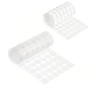 KOLZEMV Scratch Autocollant Rond [316 Paires], 1/2 CM Crochet et Boucle Adhésifs, Autocollant Double Face Pastilles pour DIY Meubles Artisanat, Autocollantes Points Arrière Dots Coins